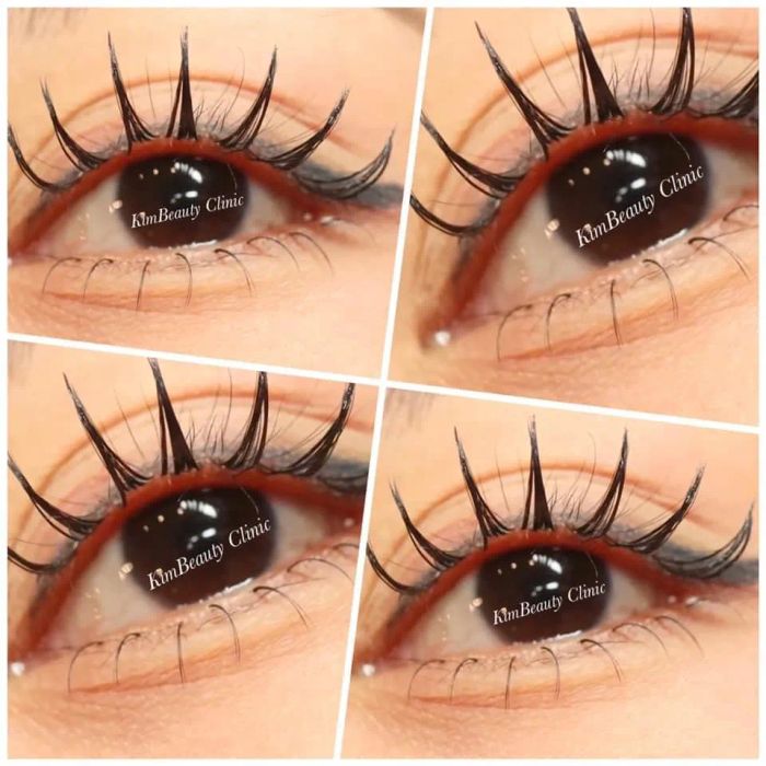 Hình ảnh những tác phẩm nối mi nghệ thuật tại Kim Beauty Clinic