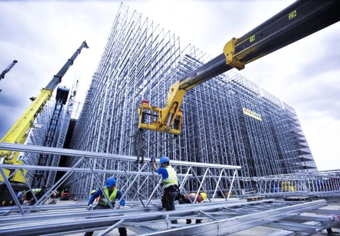 Hình ảnh nhà máy sản xuất vật liệu xây dựng hiện đại của BMJC