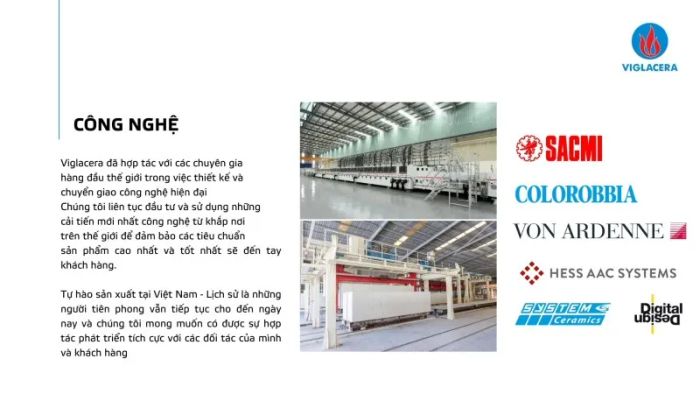 Hình ảnh các sản phẩm vật liệu xây dựng đạt chuẩn quốc tế của Viglacera