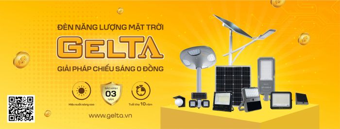 Hình ảnh đèn năng lượng mặt trời GELTA - Thiết kế tinh tế, chất lượng vượt trội