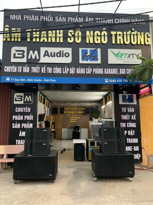 Hình ảnh hệ thống âm thanh chuyên nghiệp tại Ngô Trường Audio