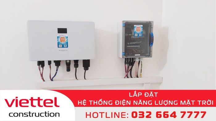 Hình ảnh hệ thống điện mặt trời hiện đại của Viettel Construction Thanh Hoá
