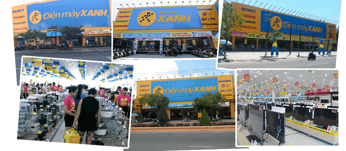Không gian mua sắm hiện đại tại Điện máy XANH