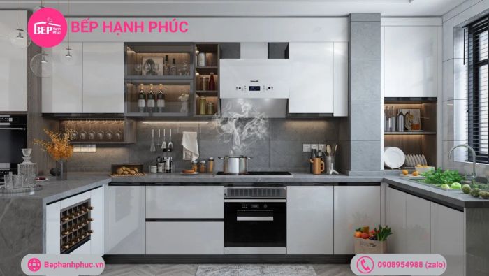 Không gian bếp đẹp chuẩn phong thủy - Bếp Hạnh Phúc