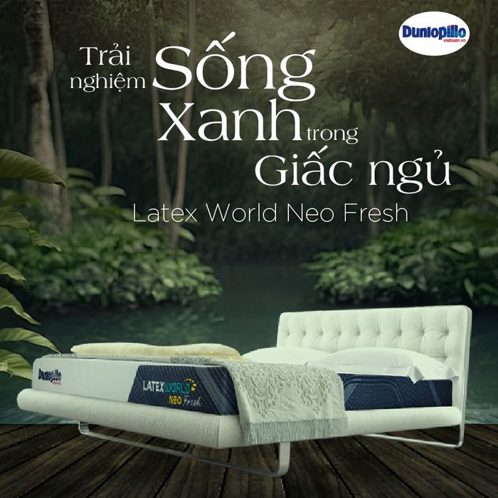 Hình ảnh chân thực nệm cao su Dunlopillo