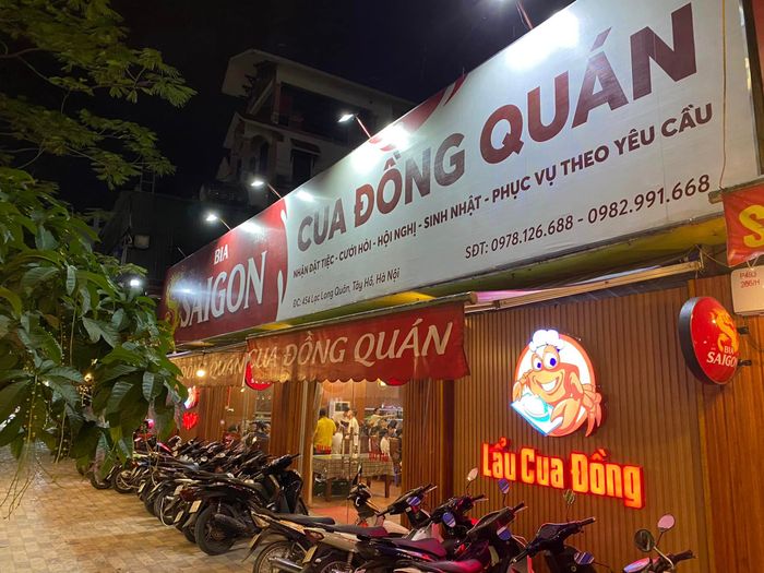 Hình ảnh nồi lẩu cua đồng thơm ngon tại Nhà Hàng Cua Đồng Quán
