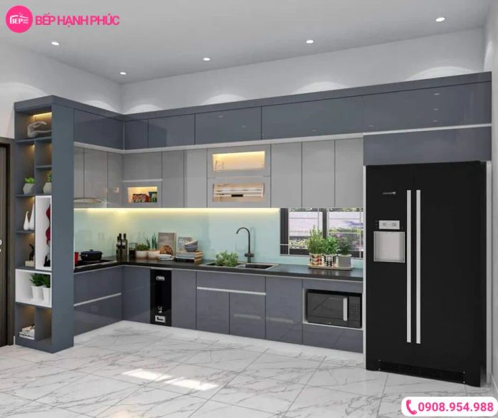 Tủ bếp sang trọng - Kiệt tác từ Bếp Hạnh Phúc (Ảnh 2)