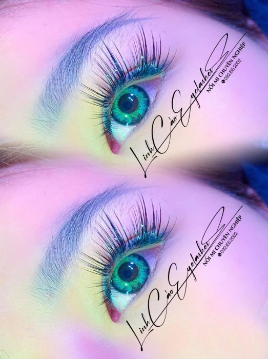 Những tác phẩm nối mi nghệ thuật tại Linh Cáo Eyelashes
