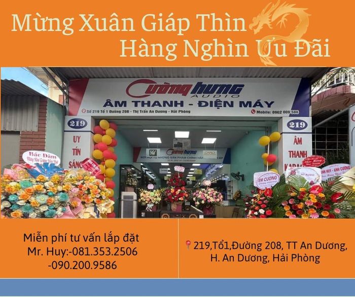 Không gian trưng bày hiện đại tại Cường Hưng Audio