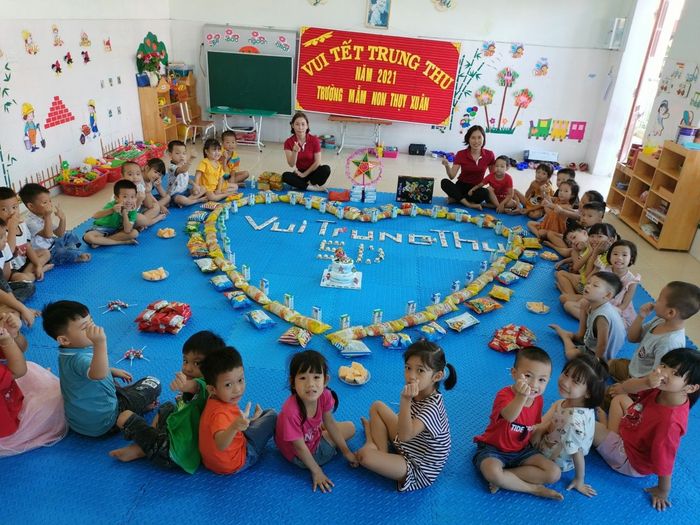 Hình ảnh lớp học hiện đại tại Trường Mầm non Thụy Xuân