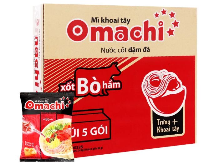 Hình ảnh bắt mắt Mì khoai tây Omachi sốt bò hầm