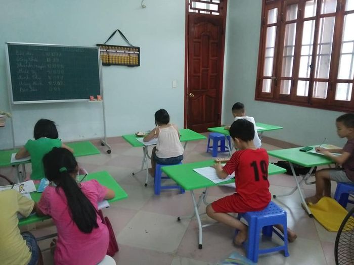 Hình ảnh học sinh đang luyện tập tại Trung tâm EPA