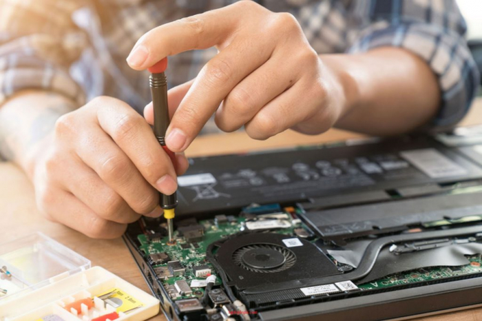 Hình ảnh thực tế tại Computer Repair Đà Nẵng - góc làm việc chuyên nghiệp
