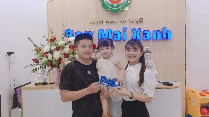 Hoạt động vui chơi sáng tạo của các bé tại Ban Mai Xanh