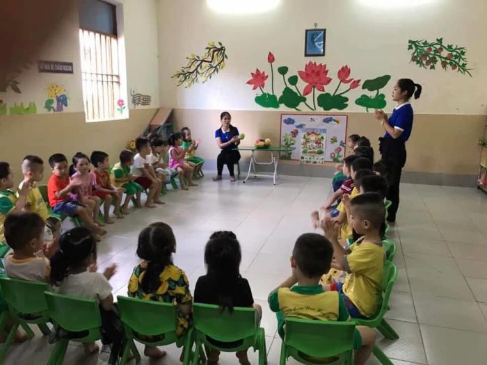 Khu vui chơi sáng tạo tại Trường Mầm non Hoa Hồng