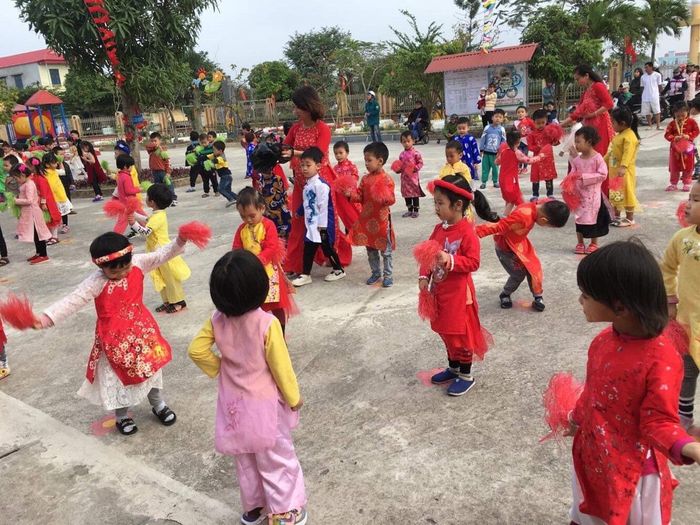 Hình ảnh lớp học sáng tạo tại Trường Mầm non Thái Hưng