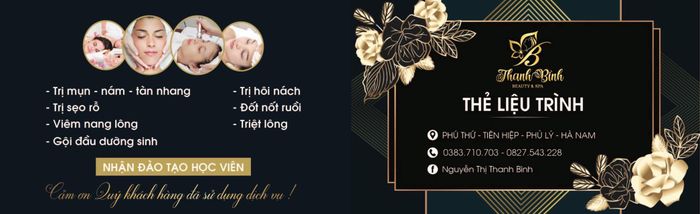 Không gian xanh mát tại Thanh Bình Beauty & Spa