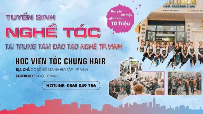 Không gian đào tạo chuyên nghiệp tại NGỌC CHUNG Hair Salon