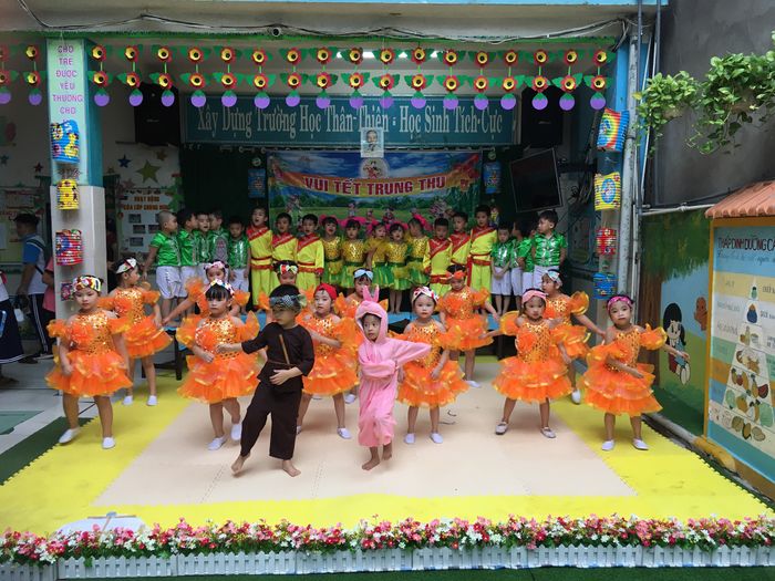 Không gian học tập đầy màu sắc tại Mầm non Hoàng Anh, Tân An