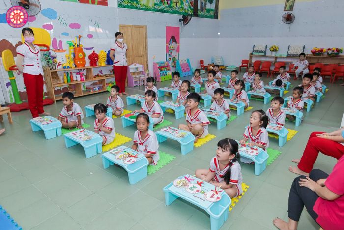 Khuôn viên xanh mát tại Hạnh Phước