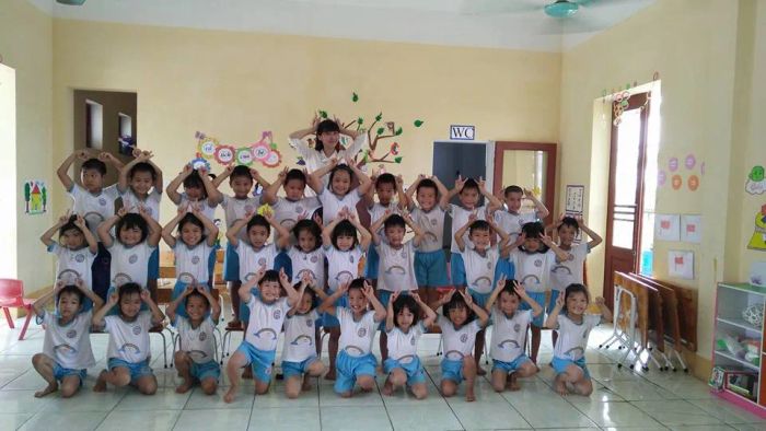 Hình ảnh không gian học tập tại Trường Mầm non Phạm Trấn