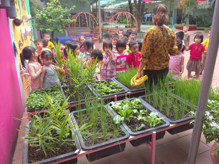 Góc học tập sáng tạo tại Trường Mầm Non Họa Mi