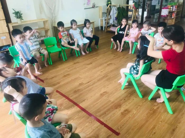 Hình ảnh không gian học tập tại Mầm non Bé Ong Lào Cai