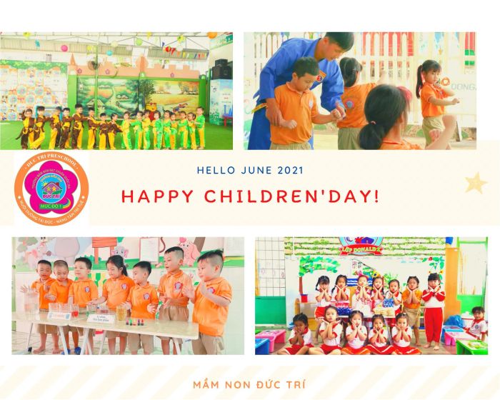 Khuôn viên xanh mát Trường Mầm Non Đức Trí