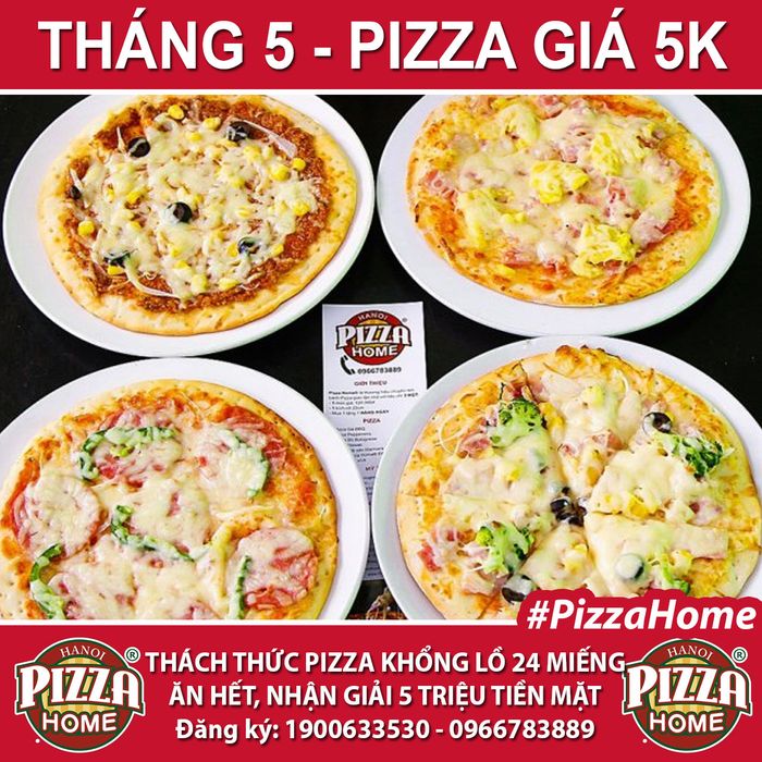 Hình ảnh không gian ấm cúng tại Pizza Home VN