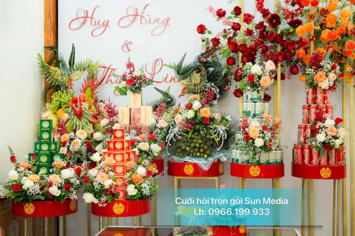 Bộ sưu tập tráp cưới nghệ thuật tại Sun Media Wedding