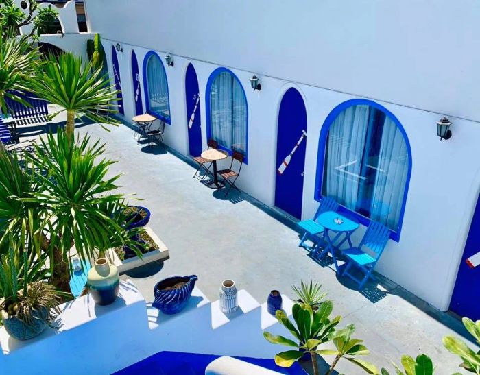 Không gian xanh mát tại Santoni Homestay