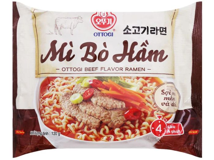 Hình ảnh chân thực Mì bò hầm Ottogi - Góc nhìn đầy hấp dẫn