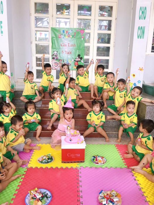 Hình ảnh các bé vui chơi tại khuôn viên Mầm Non An Nhiên