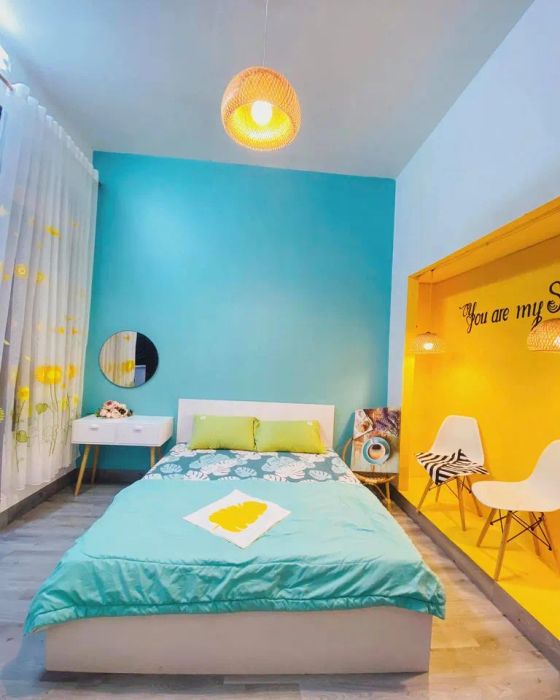 Sân thượng ngắm cảnh tuyệt đẹp tại Nắng Homestay