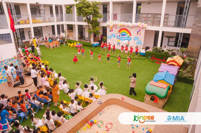 Không gian học tập lý tưởng tại Kinder Paradise Montessori School
