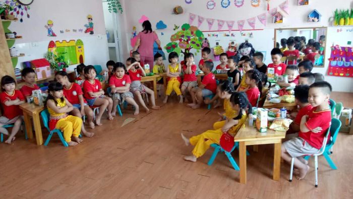Khoảnh khắc học tập vui chơi tại Trường Mầm non Thúy Nga