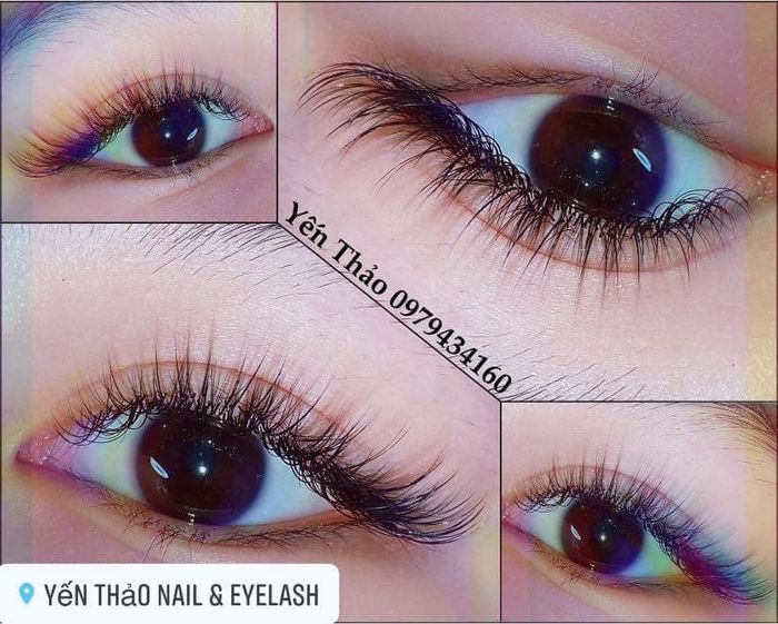 Tác phẩm nối mi nghệ thuật tại Yến Thảo Nail & Eyelash