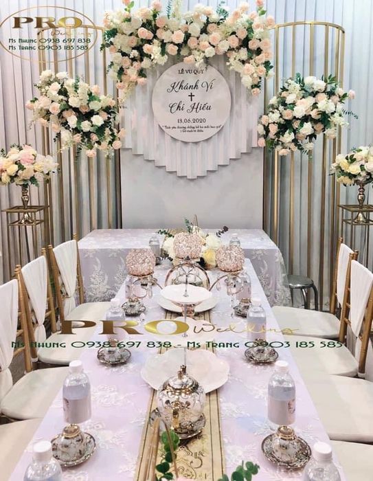 Hình ảnh tiệc cưới sang trọng do PRO Wedding thiết kế