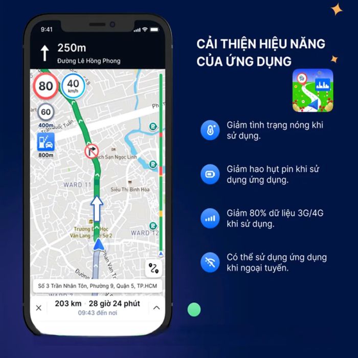 Giao diện trực quan của VIETMAP LIVE