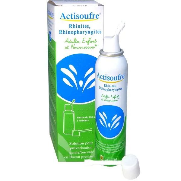 Hình ảnh Xịt mũi họng Actisoufre Pháp cho trẻ sơ sinh