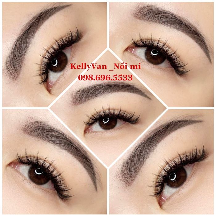 Hình ảnh thực tế dịch vụ nối mi tại KellyVan Beauty
