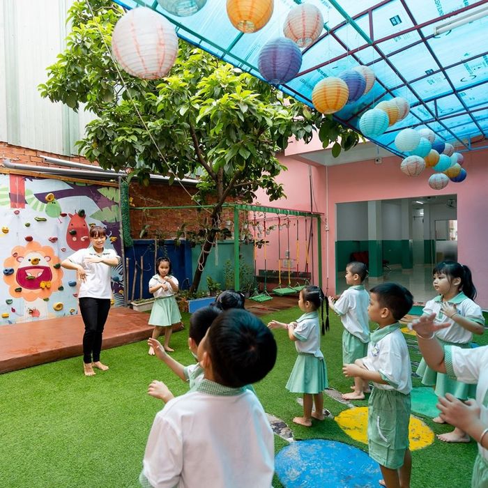 Hình ảnh cơ sở vật chất hiện đại tại Trường mầm non Ánh Cầu Vồng