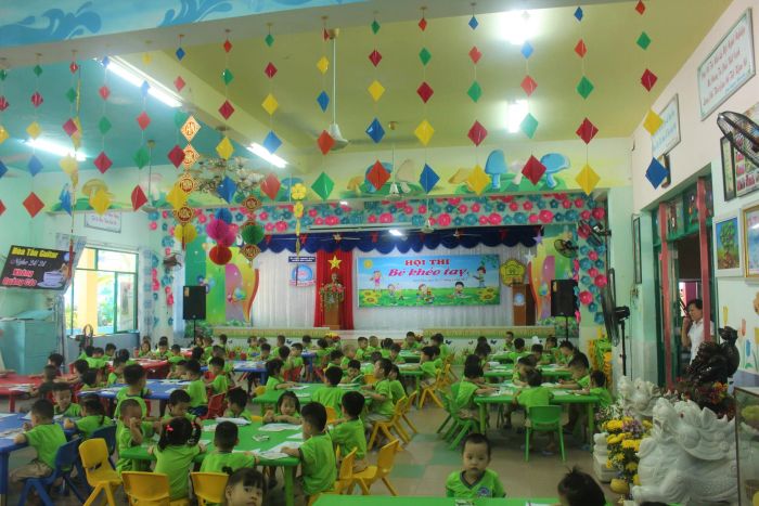 Hoạt động vui chơi sáng tạo của bé tại Mầm Non Ngân Hà