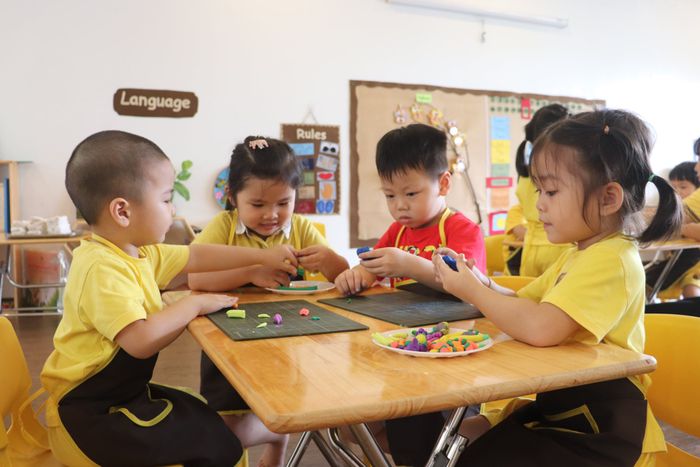 Khám phá Trường mầm non Hoa Dạ Hợp qua ống kính: sân chơi sáng tạo, lớp học tràn ngập ánh sáng tự nhiên, môi trường lý tưởng cho sự phát triển toàn diện.