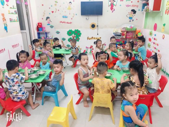 Không gian học tập hiện đại tại Trường Mầm non Búp Sen Xanh