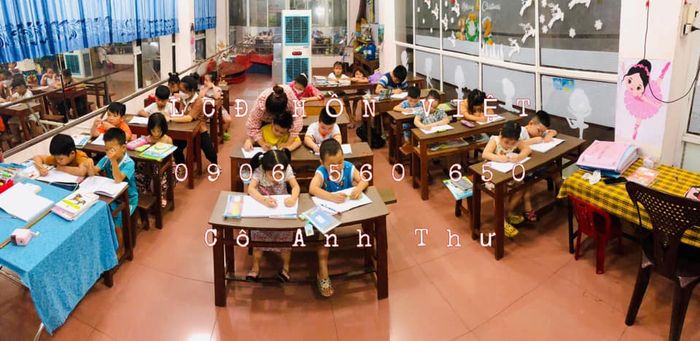 Không gian học tập tại Trung tâm Luyện chữ Hồn Việt