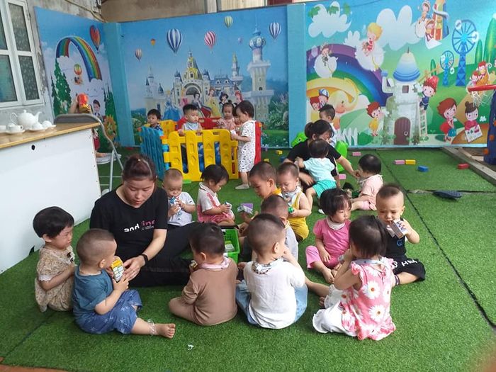 Hình ảnh khuôn viên xanh mát tại Trường Mầm Non An Bình