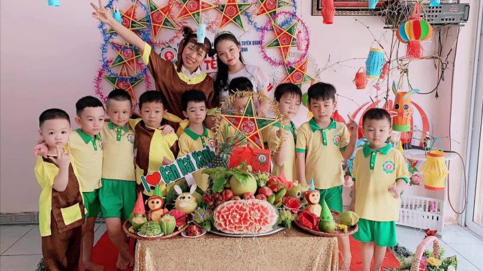 Khuôn viên xanh mát tại Trường Mầm Non Ban Mai Xanh