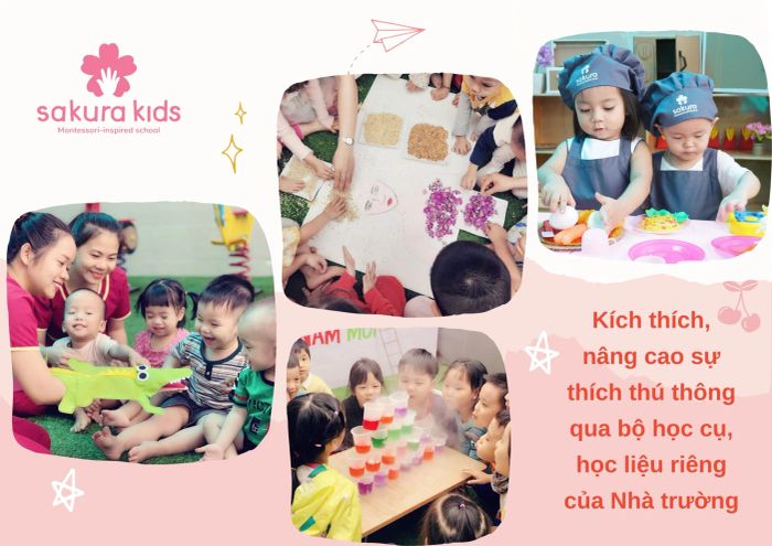 Hình ảnh sinh động về môi trường học tập tại Trường mầm non Sakura