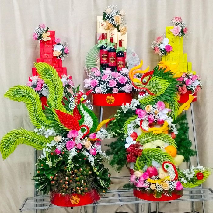 Hình ảnh mâm quả cưới tinh tế từ Ánh Tuyết